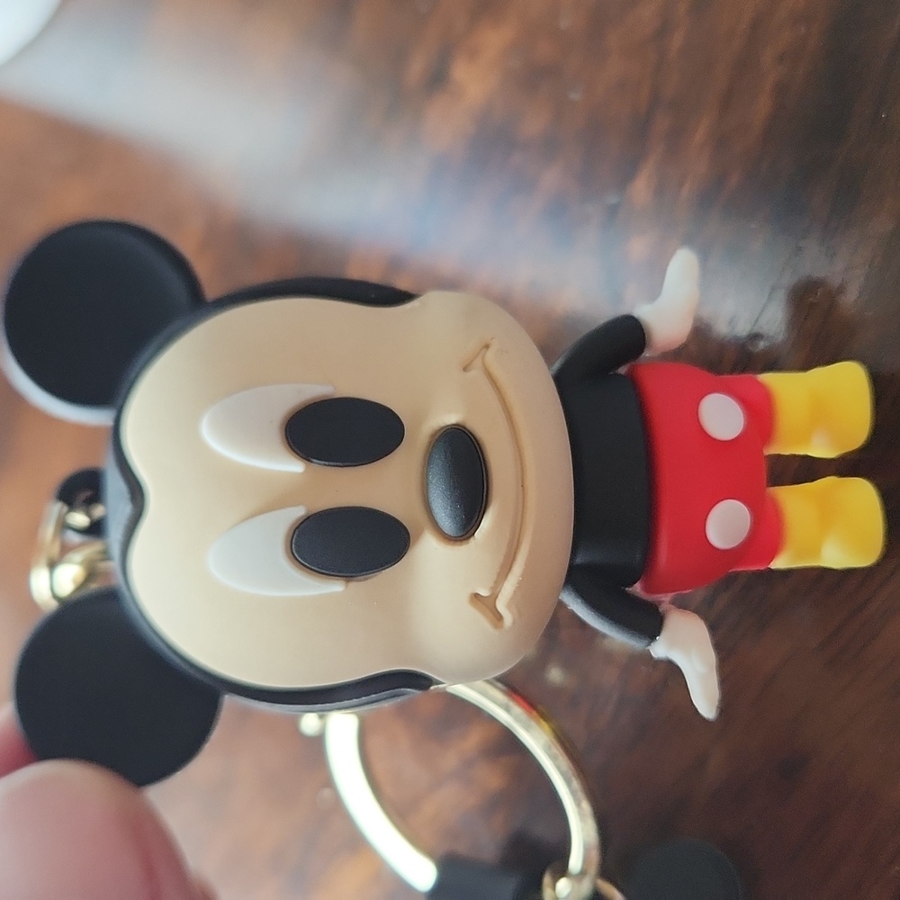 Mickey Mouse Bag Charm Keychain Wristlet - Picture 5 of 9